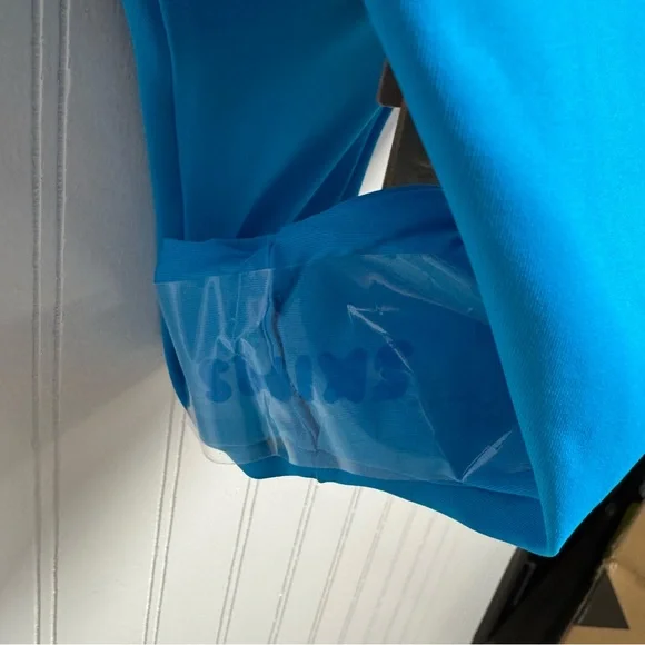 Skims Recycled Swim Mid Waist Bottom Turquoise Small NWT - Picture 3 of 5